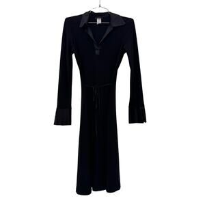 Vintage dress with satin details